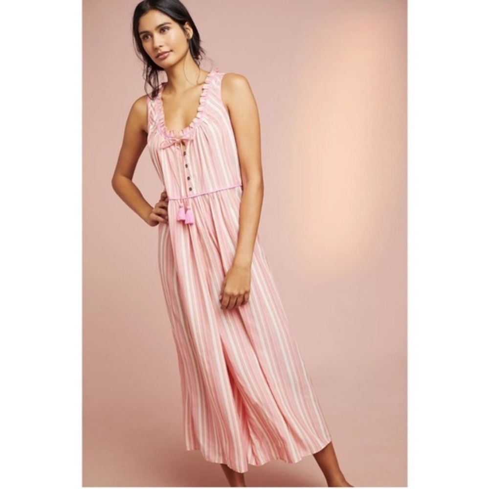 Anthropologie Pink Jumpsuit S
